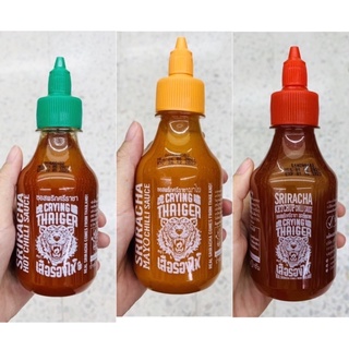 เสือร้องไห้ ซอสพริกศรีราชา / ซอสพริกศรีราชามาโย Srirasha Hot chilli sauce / Mayo chilli sauce Crying Tiger น้ำจิ้ม