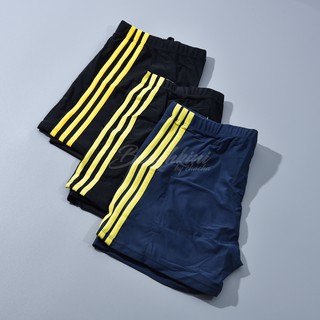 BEACHkini กางเกงว่ายน้ำชาย ขาสั้น สีเหลือง ไซส์ L/XL/2XL/3XL/4XL รอบเอว26-40นิ้ว