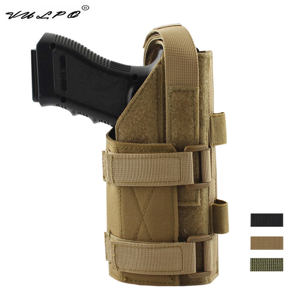 VULPO Molle Gun Holster Tactical Modular Belt Pistol Holster Pouch For Right Hand M9 1911 Glock 17 1