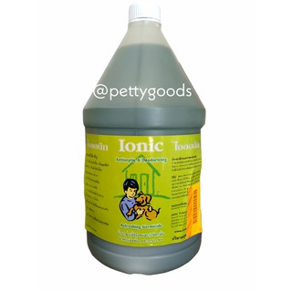 ION ionic ไออนิค น้ำยากำจัดกลิ่น สูตรทีทรีออยล์ สำหรับสัตว์เลี้ยง 4000ml กลิ่นฉี่ กลิ่นตัว ไอออน ไออ้อน