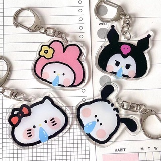 SANRIO พวงกุญแจ อะคริลิค ลายการ์ตูน Kitty MyMelody Kuromi Pochacco