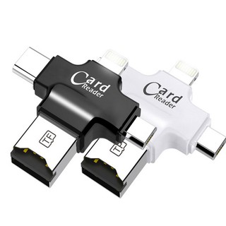 การ์ดรีดเดอร์ micro usb 2 . 0 otg micro sd 4 in 1 type - c