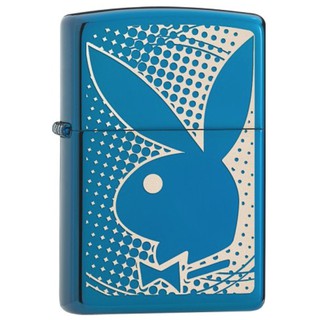 ไฟแช็กกันลม - Zippo PlayBoy, Sapphire ลายเพลบอย