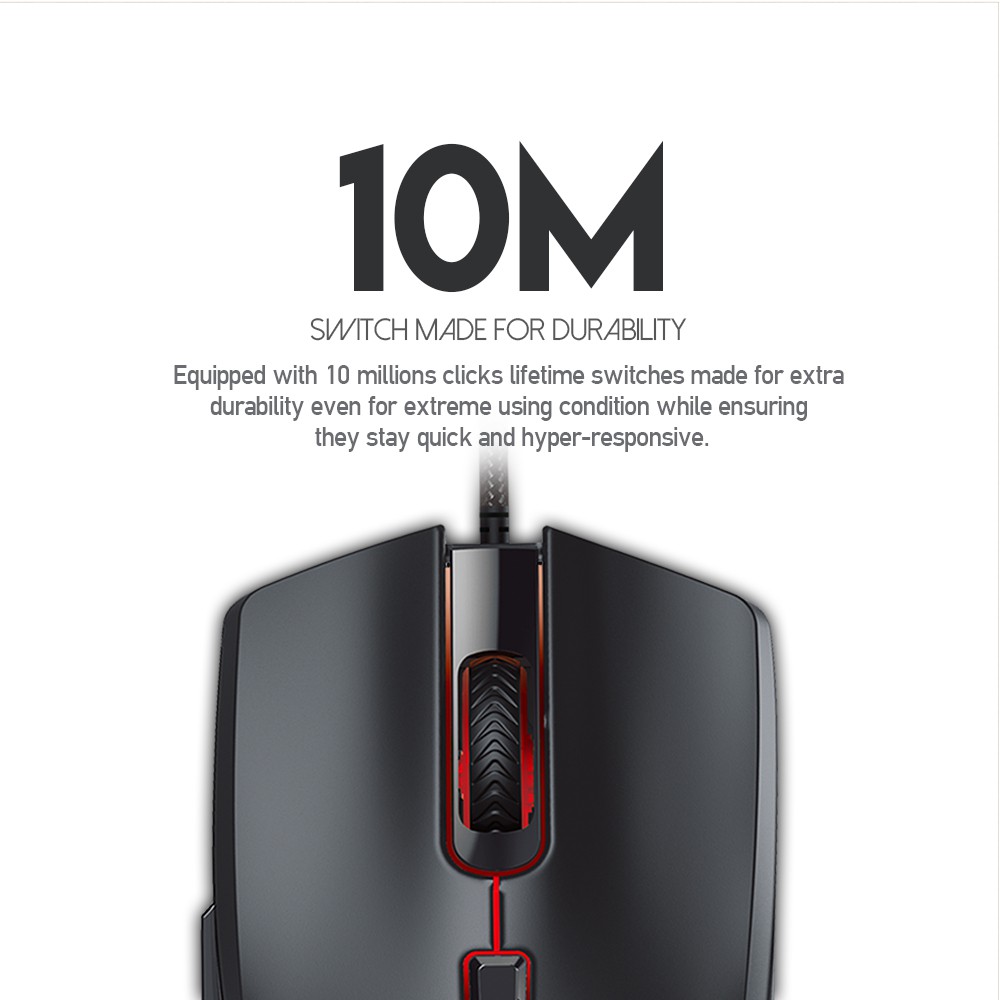 FANTECH VX7 CRYPTO Macro Key Gaming Mouse รุ่น VX7 เมาส์เกมมิ่ง แฟนเทค ความแม่นยำปรับพร้อม feet mouse