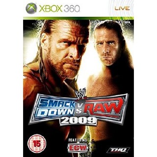 แผ่น XBOX 360 WWE SmackDown Vs Raw 2009 ใช้กับเครื่องที่แปลงระบบ JTAG/RGH