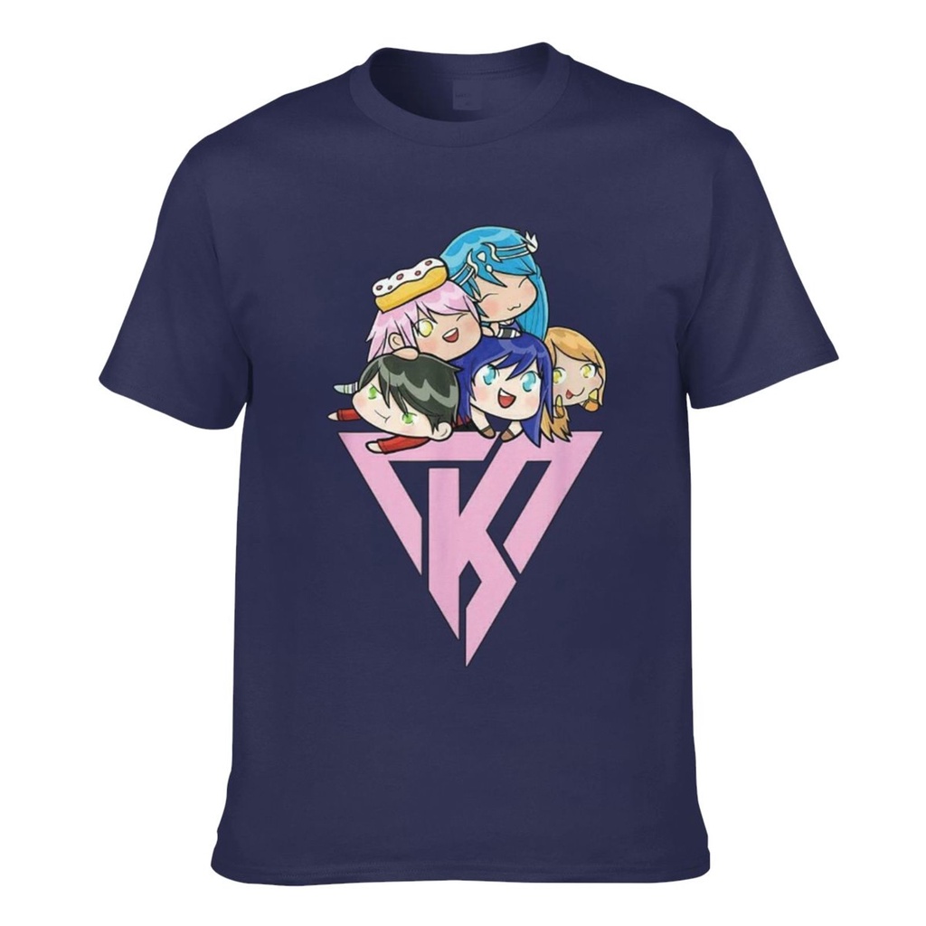 เสื้อยืดแขนสั้นผู้ชาย จากเกม Gacha Life สไตล์โมเอะ