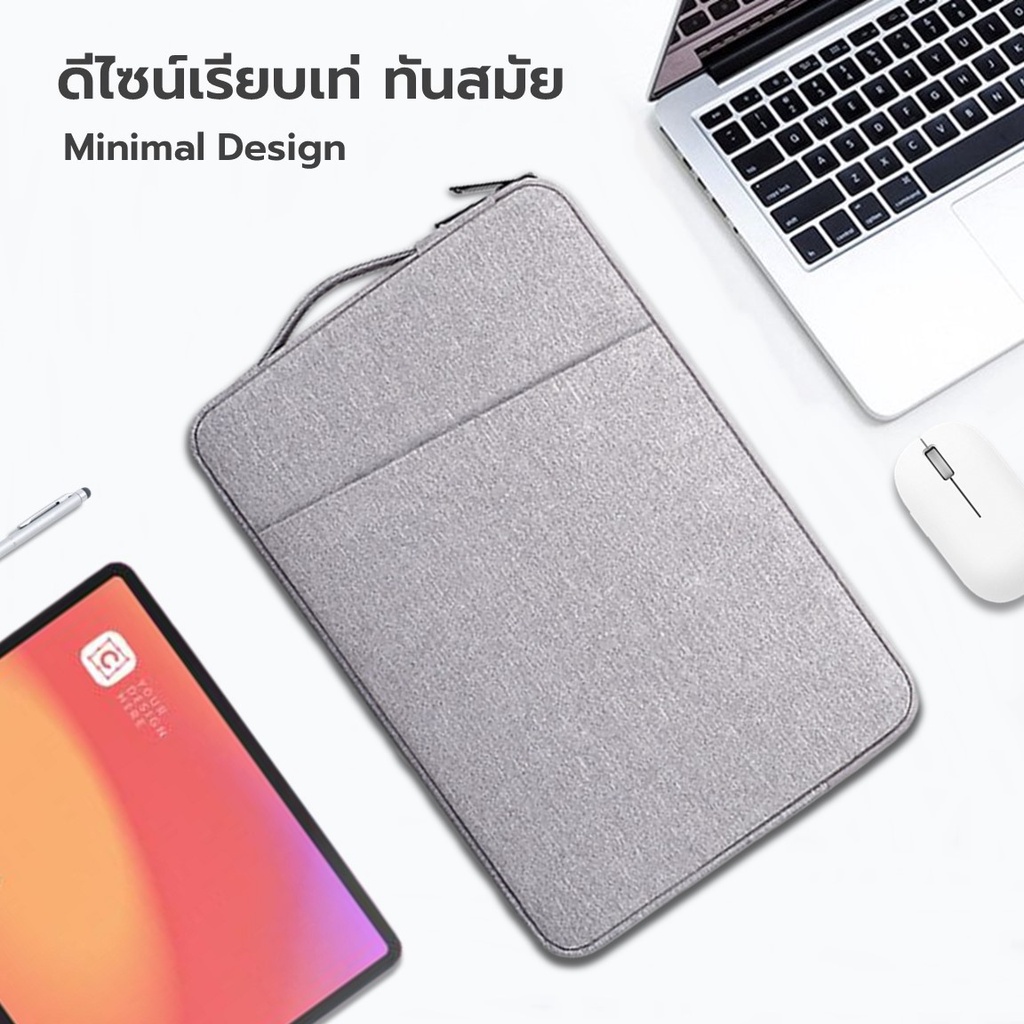 กระเป๋าโน๊ตบุ๊คกันกระแทก กระเป๋าแล็ปท็อป 13 14 15.4 15.6 16นิ้ว  เคสโน๊ตบุ๊ค เคสSurface Laptop Bag - รูปที่ 3