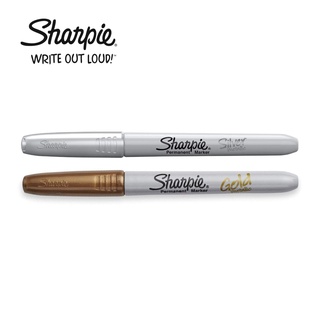 Sharpie ปากกาเคมี ปากกา Permanent ชาร์ปี้ Fine 1.0mm - สีเงิน, สีทอง