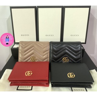 พร้อมส่ง New Gucci GG Marmont card case wallet