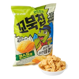 Orion turtle chips corn 65g ขนมข้าวโพดทอดกรอบรสครีมซุป