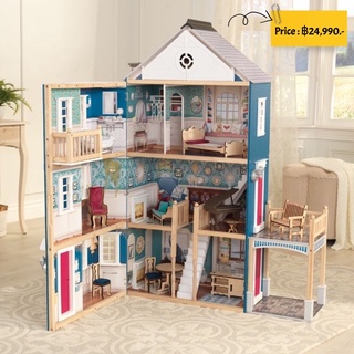บ้านตุ๊กตาไม้หลังใหญ่ ยี่ห้อ KidKraft Grand Anniversary Dollhouse with 20 Accessories Included