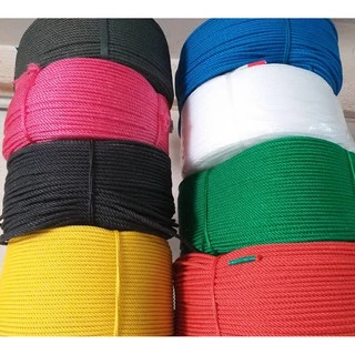 เชือกไนลอน 4 มิล เชือก มีสี เขียว ชมพู ดำ เหลือง ฟ้า ขาว แดง ใช้มัดของ งานฝีมือ งานศิลปะ คอนโด เชือกแมว DY TSPS