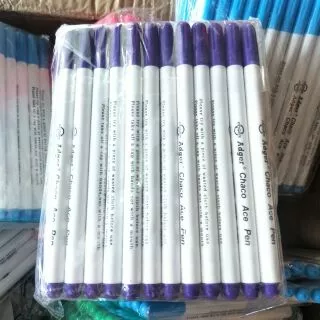 ปากกาเขียนผ้าลบด้วยน้ำ ด้ามละ 10 บ. เขียนง่าย ลบง่าย ไม่เลอะผ้า