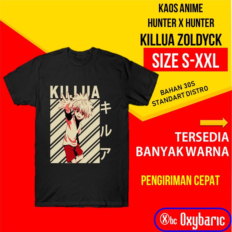 Killua Zoldyck Hunter X Hunter Tops สําหรับวัยรุ่นชายเสื้อยืดเสื้อผ้าผู้ชาย