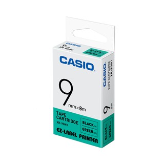 Casio Calculator เทปสติ๊กเกอร์   คาสิโอ รุ่น  XR-9GN  แบบสีเขียว