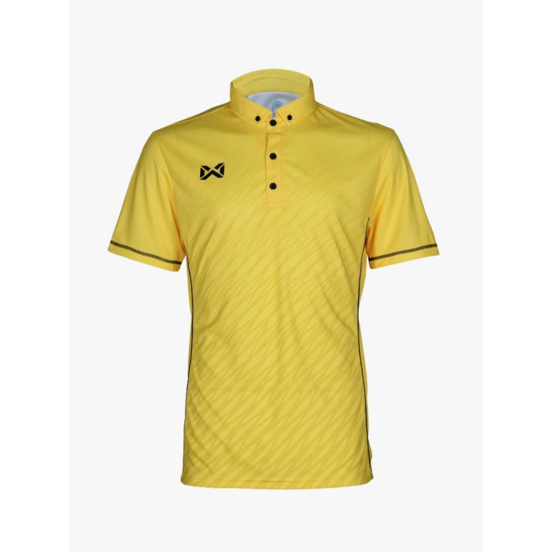 WARRIX เสื้อPOLOแบดมินตันพิมพ์ลาย WA-1608-เหลือง-YY