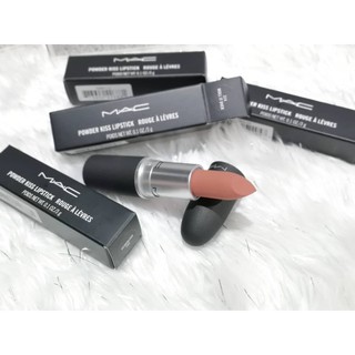 JUL02 ส่งฟรี MAC POWDER KISS LIPSTICK 3g เบอร์ 314 Mull it over ลิปสติกเนื้อแมท