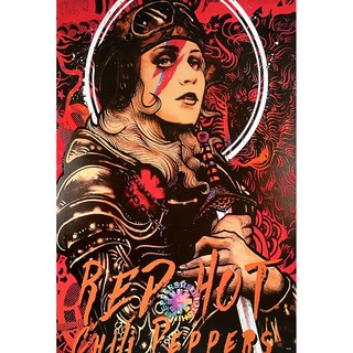 โปสเตอร์ รูปวาด กราฟฟิก วง ดนตรี ร็อก Red Hot Chili Peppers 1983-Now POSTER 24"x35" Inch American Funk Alternative Rock