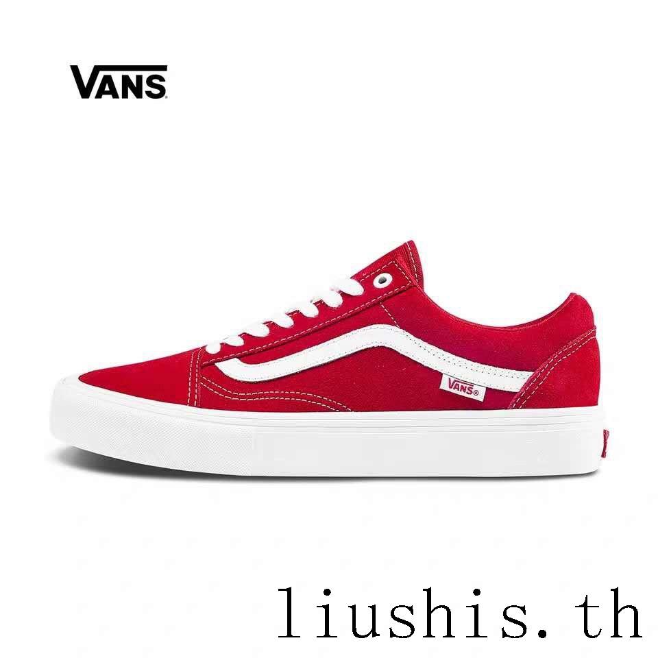 vans running shoes red