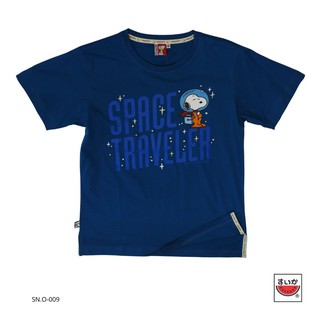 แตงโม (SUIKA) - เสื้อยืดคอกลม สนูปปี้ ลาย space traveler SN.O-009