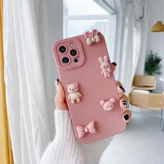 เคสโทรศัพท์มือถือ ป้องกันเลนส์ ลายตุ๊กตาหมีน่ารัก สําหรับ Infinix Note 12 G96 11 10 Pro 11s