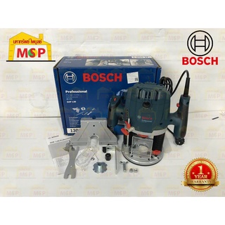 Bosch บ๊อช เครื่องเซาะร่องไม้ 2 หุน GOF 130 (ใส่แกนได้สูงสุด 8 มม.) 1300W 11000-28000 RPM ปรับรอบได้ #06016B70K1