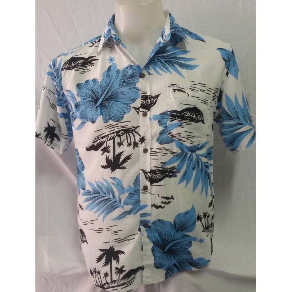 สินค้ามีพร้อมส่ง เสื้อสงกรานต์ เสื้อลายดอก เนื้อผ้าสปันพิมส์ลายดอกชบา บางนุ่มใส่สบาย PP07 สินค้า