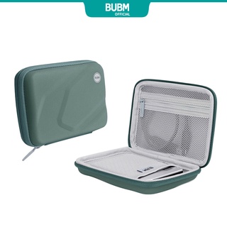 Bubm เคสกระเป๋าหนัง Pu กันน้ําสําหรับใส่จัดเก็บสายเคเบิ้ล Wd U Disk Sd Card Usb