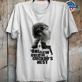 เสื้ โปสเตอร์ภาพยนตร์ One Flew Over the Cuckoos Nest American Comedy สําหรับตกแต่งบ้านS-5XL