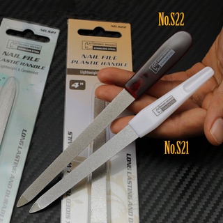 RHINO BRAND Nail File No. S21 / S22 ตะไบเล็บคุณภาพดี 3.5 และ 4 นิ้ว ตะไบ 2 ด้าน