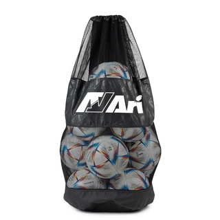 ARI AFHEX MESH BALL BAG - BLACK/WHITE กระเป๋าตาข่ายเก็บลูกฟุตบอล อาริ เอเฟ็กซ์ สีดำ