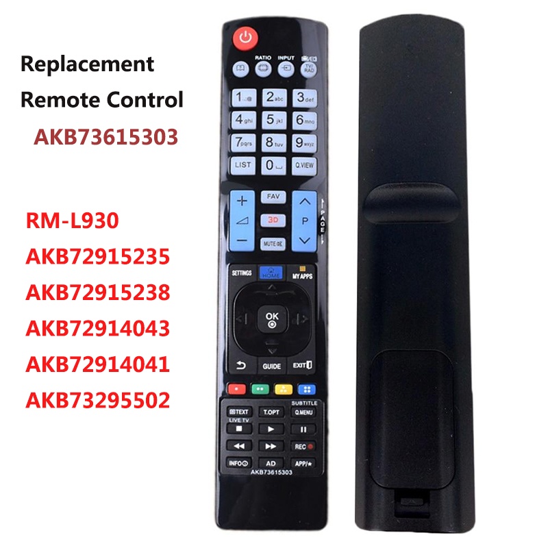 ใหม่ รีโมตคอนโทรล LG SMART 3D LCD TV AKB73615303