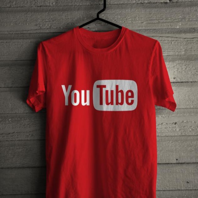 เสื้อยืด PREMIUM YOUTUBE - TSHIRT - COTTON COMBED 30S - คุณภาพสูง - เสื้อยืด UNISEX - SGF