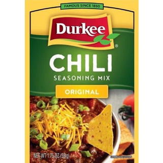 ผงชิลี่ ซีซันนิ่งมิกซ์ เดอร์กี้ ผงปรุงรส 50 กรัม / Durkee Chili Seasoning Mix Original 50 g.