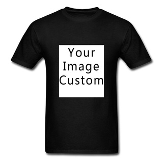 เสื้อยืดใหม่ 2022Diy Logo Your Own Design Photo Print Tshirt Company Team Advertising T-shirt 100% Cotton T Shirt Men Cu