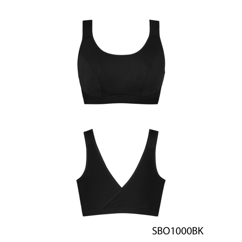 Sabina เสื้อชั้นใน Invisible Wire (ไม่มีโครง) รุ่น Function Bra รหัส SBO1000BK สีดำ