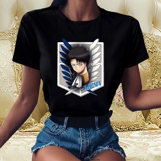 เสื้อยืด พิมพ์ลายอนิเมะ Attack On Titan Ataque A Los Titaness สไตล์ฮาราจูกุ