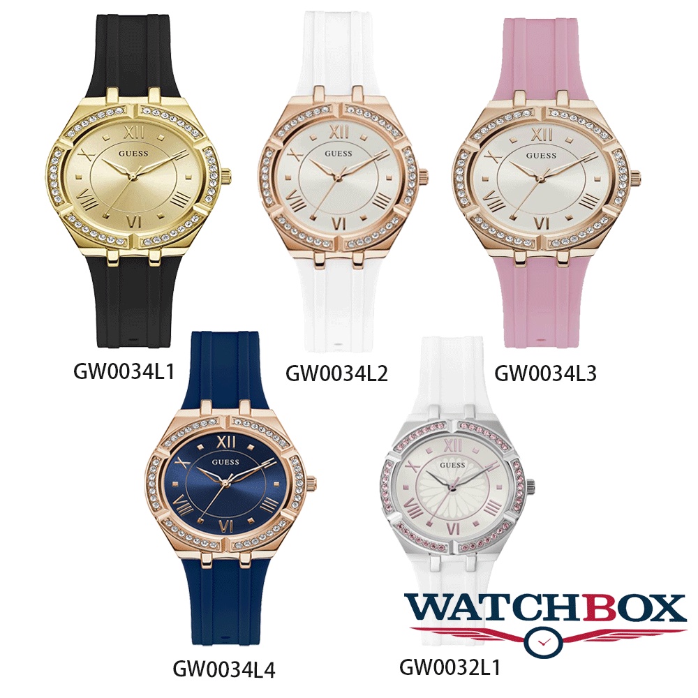 Guess Cosmo นาฬิกาควอทซ์สตรี GW0034L1 GW0034L2 GW0034L3 GW0034L4 GW0032L1