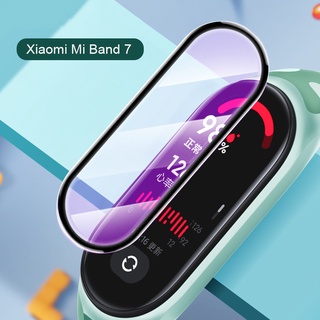 3d ฟิล์มกันรอยหน้าจอ โค้ง สําหรับ Xiaomi Mi Band 7 Smart Band นิ่ม เต็มรูปแบบ ฟิล์ม Miband 7