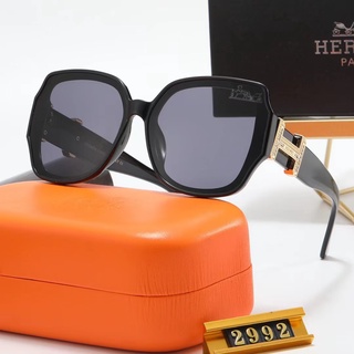 ใหม่ Hermes แว่นตากันแดด ทรงกลม ป้องกันรังสียูวี หรูหรา สไตล์เรโทร แฟชั่นสําหรับผู้ชาย และผู้หญิง เหมาะกับการขี่จักรยานกลางแจ้ง