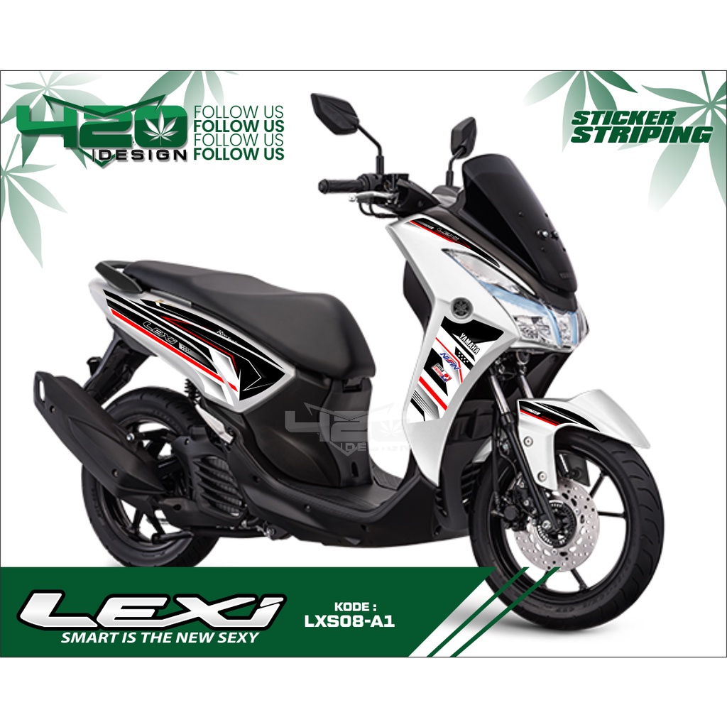 Black and White Sicker List LEXI 125/Custom Design YAMAHA LEXI-125
