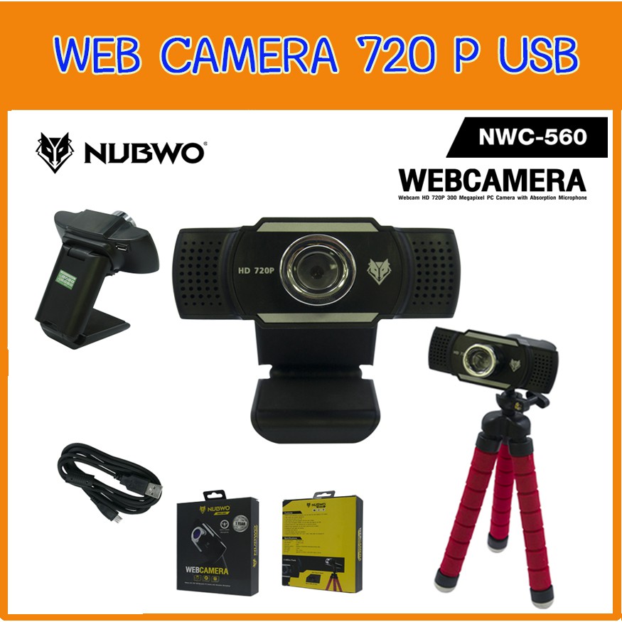 กล้อง เว็ปแคม NUBWO NWC-560 Webcam Universal Full Hd 720P