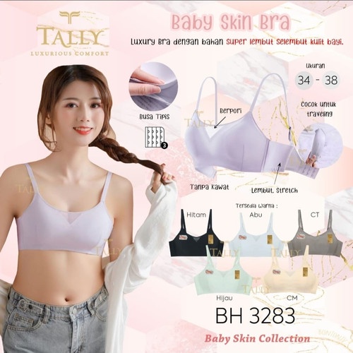 SALLY BRA BH 3283 I WIRELESS I THIN FOAM I SIZE 34-38 I CUP BI