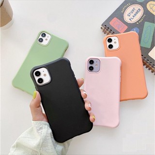 เคสสี Iphone 11 Pro Max / 11 Pro / 11 เคสไอโฟน TPU case เคสซิลิโคน เคส เคสสีกันกระแทก ด้านข้างมีลายกันลื่นได้ เคสมือถือ