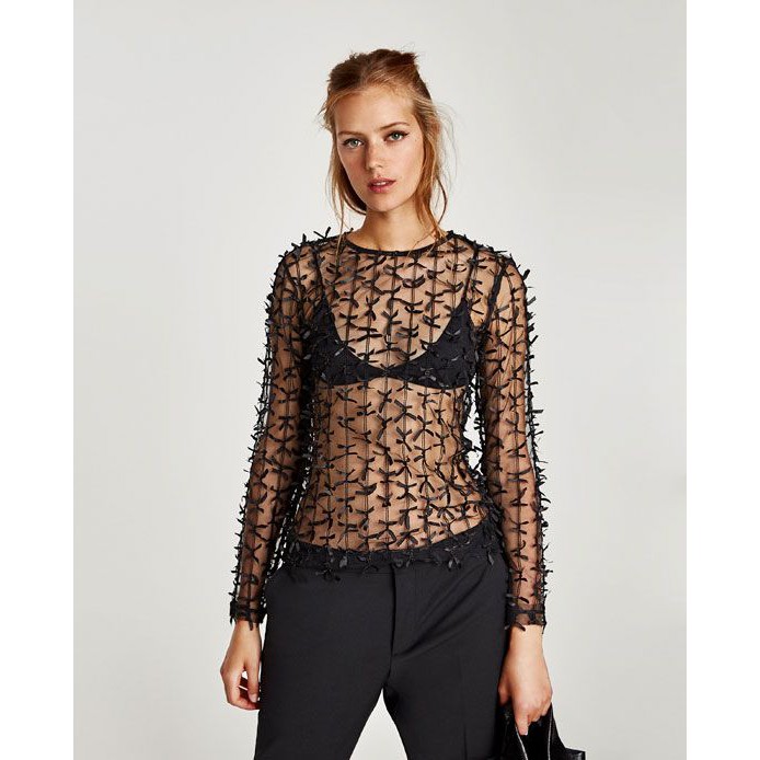 (ส่งต่อ) Zara Women's Blouse eur M usa M💯