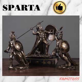 C1009B030 FAMITOSS ของแต่งบ้าน SPARTACUS SPARTAN MODEL นักขี่ม้า ขี่ม้า ของแต่งห้อง ของแต่งร้าน ของขวัญ