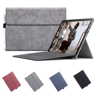 Flip Cover Leather Case For Microsoft Surface Pro 7 6 5 4 3 12 12.3 Inch Go Tablet Sleeve Pouch Stand Waterproof