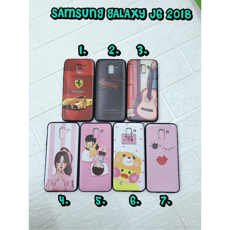 SAMSUNG J6 2018_ PRINTED SILICON FASHION CASE,.
