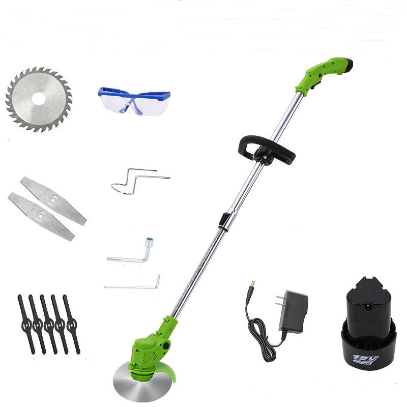 12V เครื่องตัดหญ้าไฟฟ้าใบเลื่อยวงเดือนตัดหญ้าที่มีประสิทธิภาพสูงสร้างลานที่สมบูรณ์แบบได้อย่างง่ายดาย!