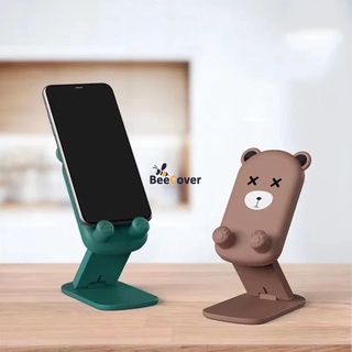 Cute Cartoon Bear Portable Foldable Lifting Mobile Phone Stand Desktop Phone holder Bracket